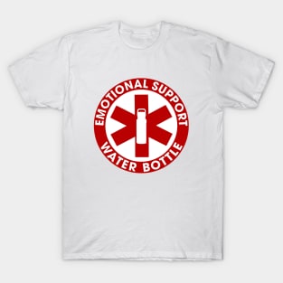 Emotional Support Water Bottle Funny Sticker T-Shirt